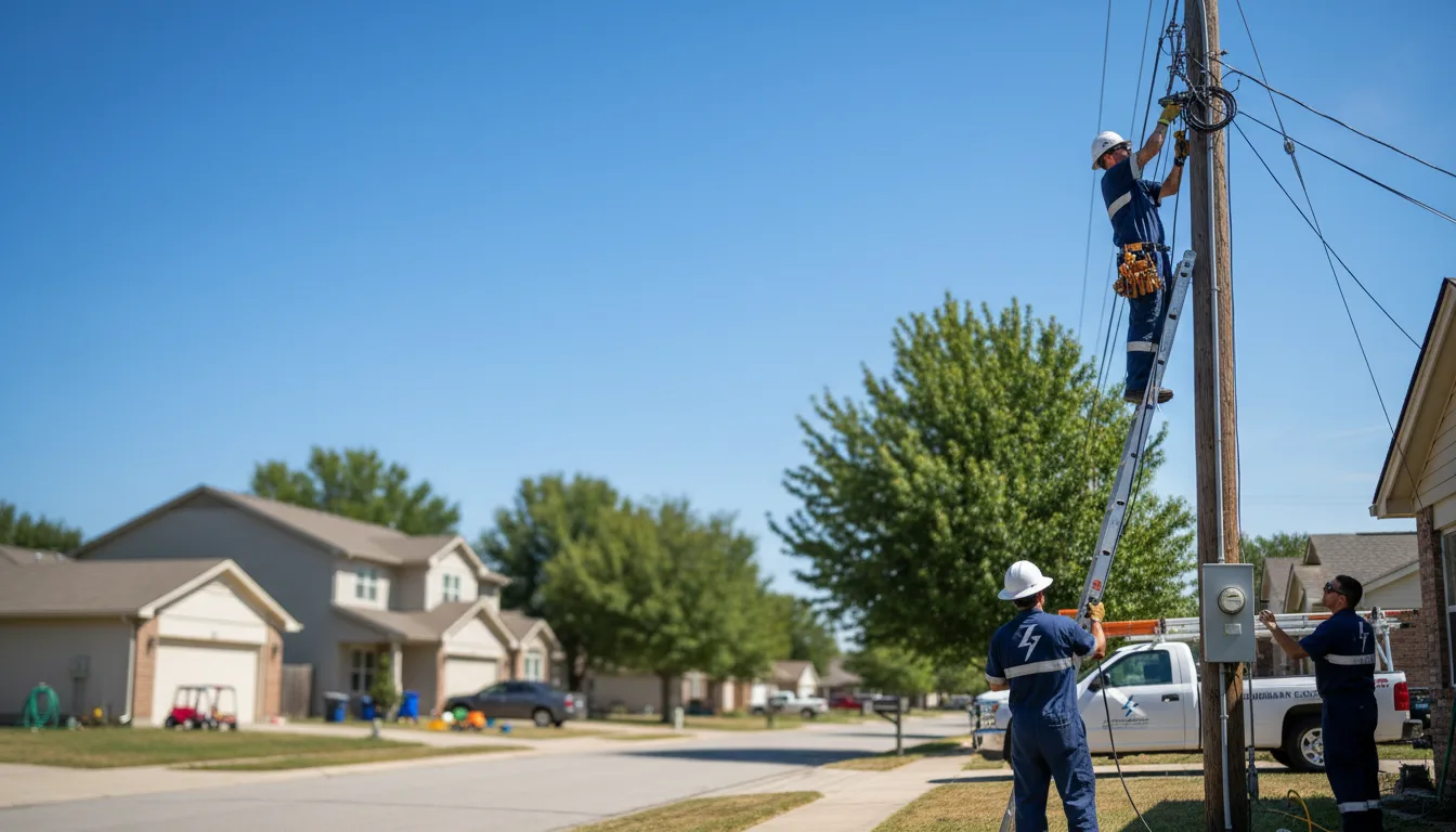Residential electrician providing installation services in Douglas, NE